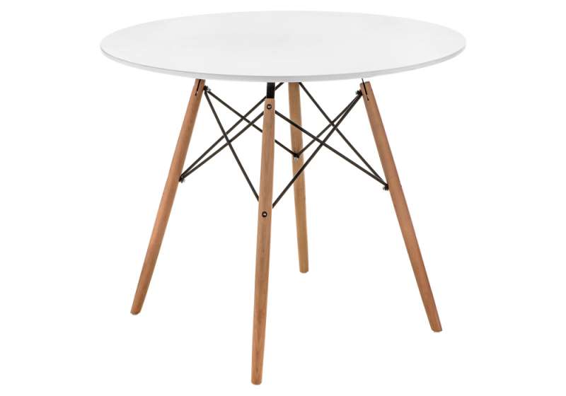 Стол деревянный Table 80х72 white / wood (80x72). 